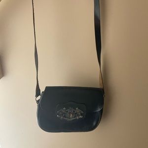 Vintage Navy Leather Purse